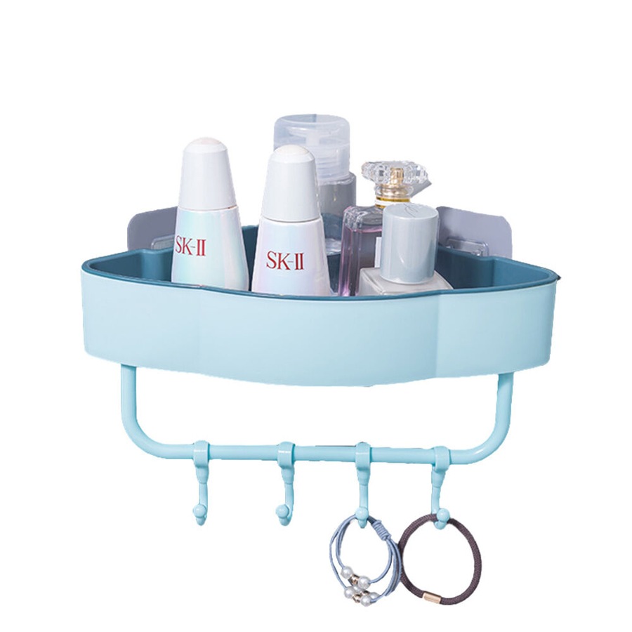 3 Pack Punch-Free Bathroom Shelf Kitchen Household Wall-Mounted Storage Rack