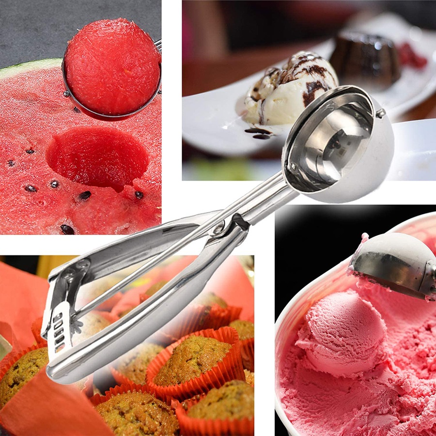 3 pack Stainless steel ice cream spoon fruit scoop