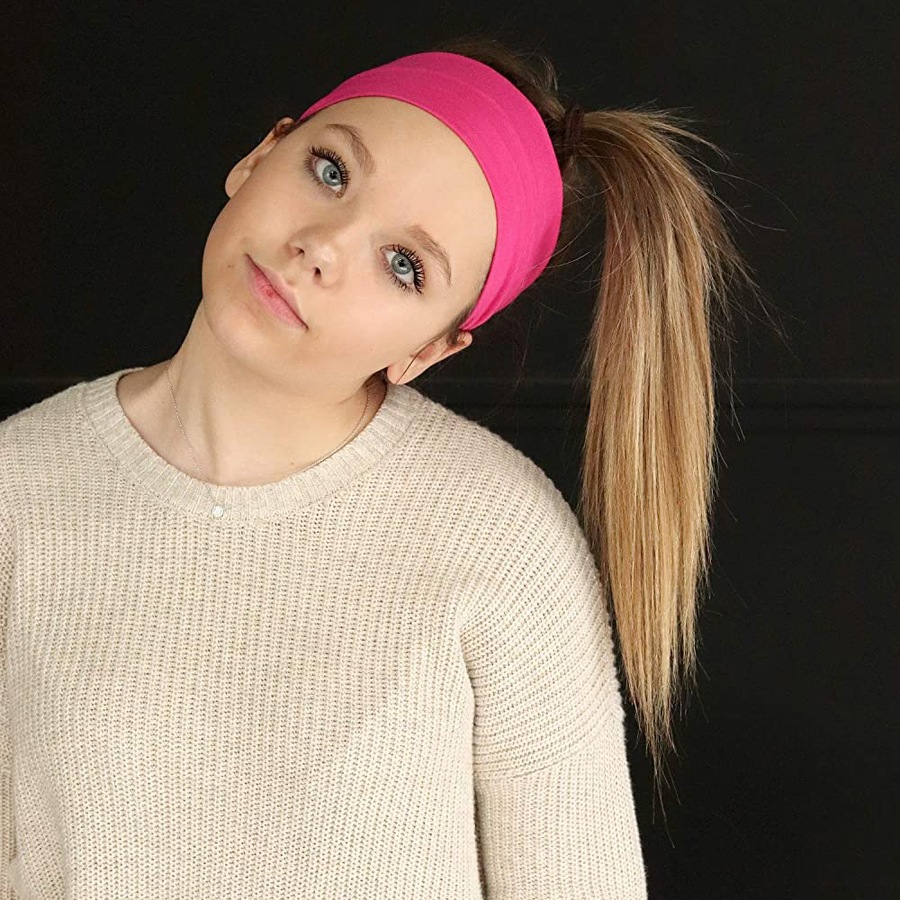 3 Pack Tennis Tie Headband Hair Band Unisex Dry Head Tie Sport Tie Back Headband