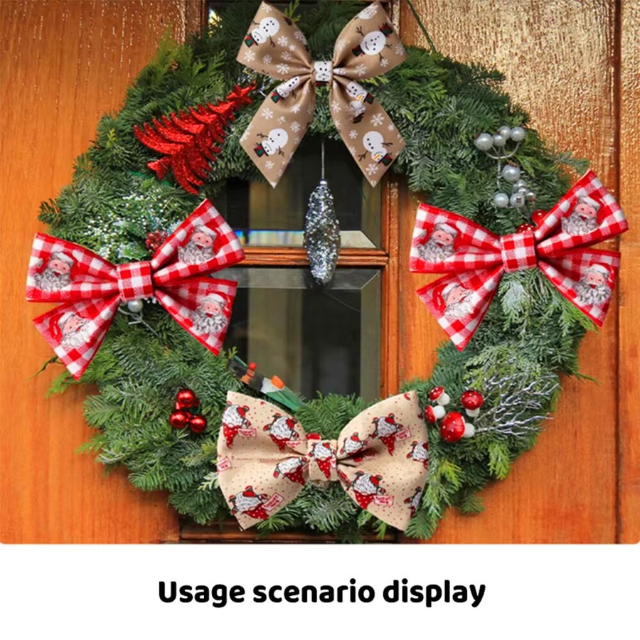 3 Rolls Christmas Ribbon 5M Handmade Gift Box Strap Xmas Tree DIY Bow Ribbon