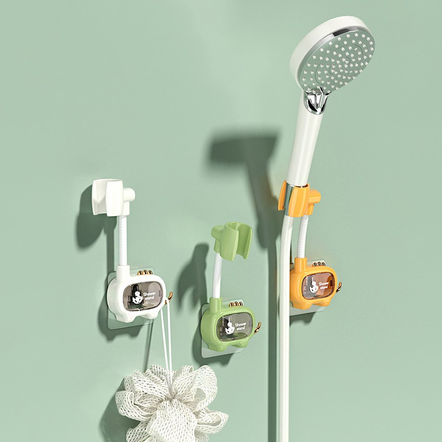 3Pcs Household Shower Bracket Punch-Free Bathroom Adjustable Shower Head Holder