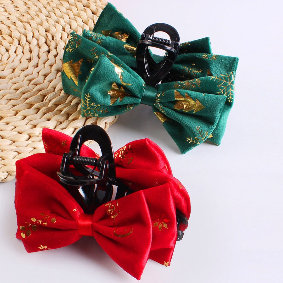 4 Pack Christmas Hair Claw Clip For Women Santa Claus Hair Accessories For Girls
