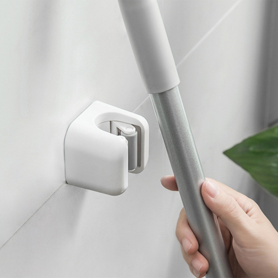 4 Pack Mop Broom Holder Wall Mounted Mop Holder Hanger Mop Hook Organizer