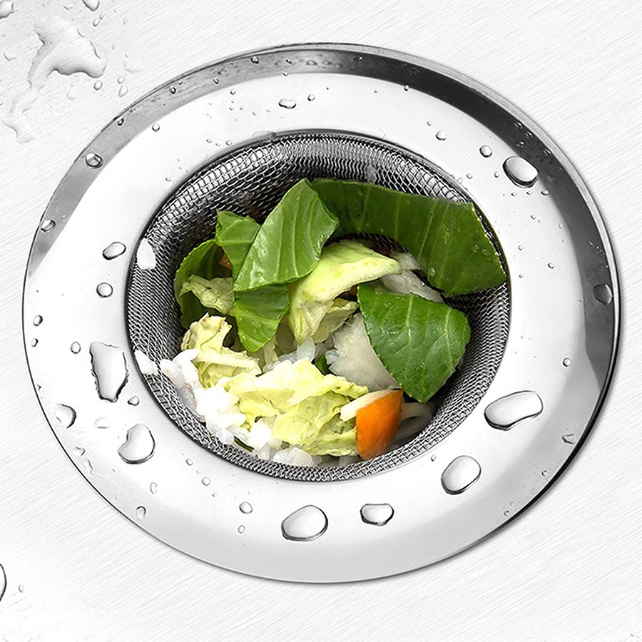 4 pack Stainless steel sink filter screen sewer anti-clogging floor drain