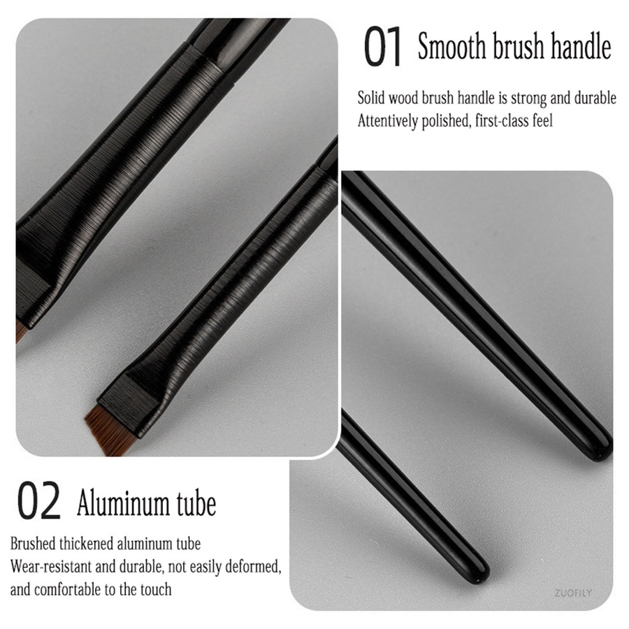 4 Pcs Blade Makeup Brushes Angled Thin Eyebrow Brush Flat Fine Eyeliner Brush