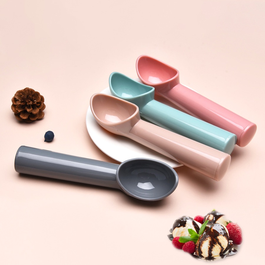 4 PCS Plastic Ice Cream Scoop Nonstick Anti-Freeze Ice Cream Scooper Fruit Scoop