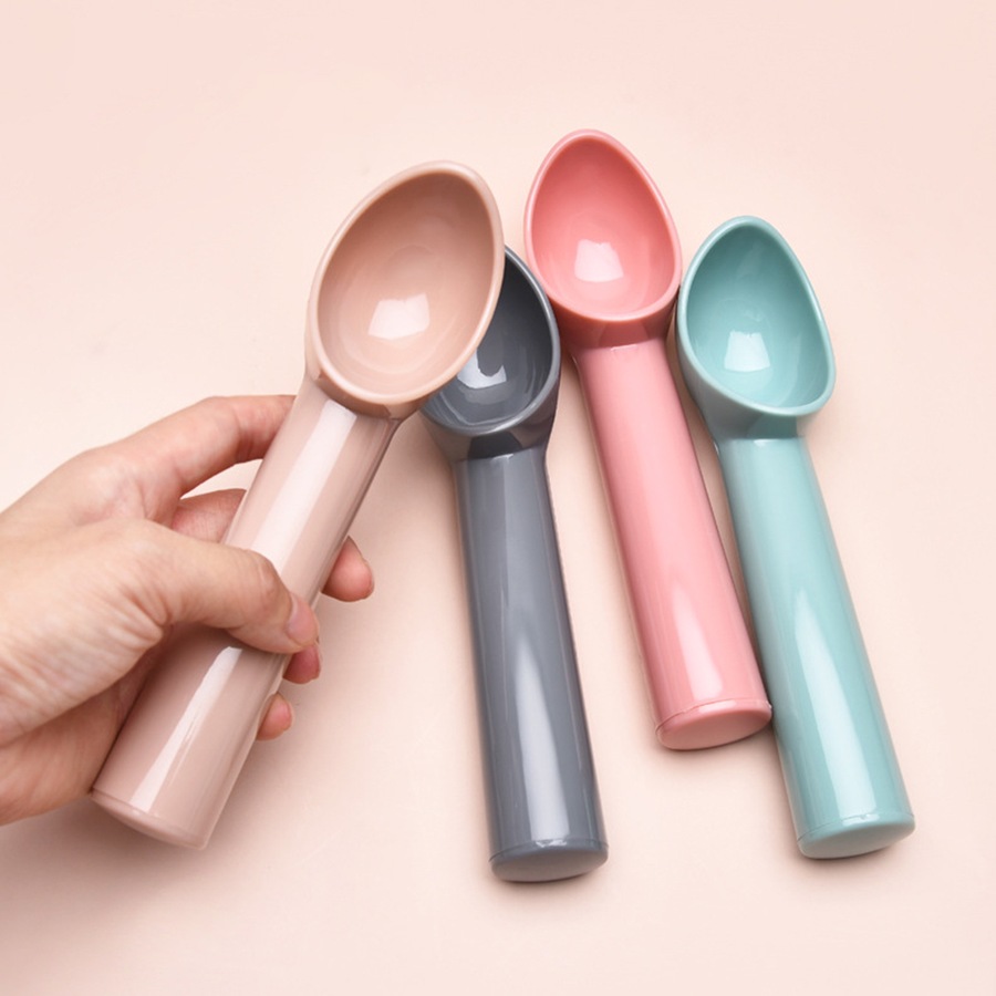 4 PCS Plastic Ice Cream Scoop Nonstick Anti-Freeze Ice Cream Scooper Fruit Scoop