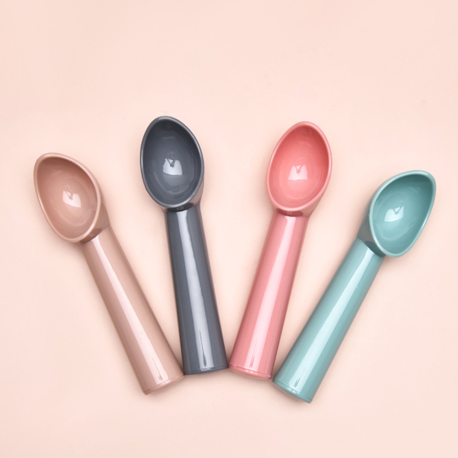 4 PCS Plastic Ice Cream Scoop Nonstick Anti-Freeze Ice Cream Scooper Fruit Scoop