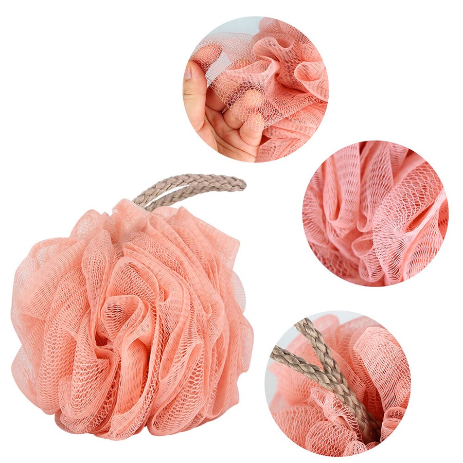 4pack Loofah Bath Sponge Luffa Loofa Body Scrubber Soft Mesh Pouf Wash Puff