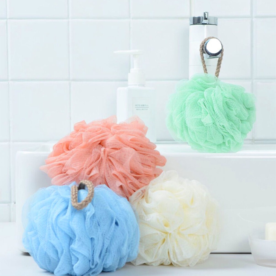 4pack Loofah Bath Sponge Luffa Loofa Body Scrubber Soft Mesh Pouf Wash Puff
