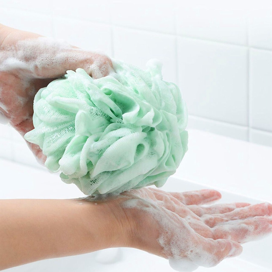 4pack Loofah Bath Sponge Luffa Loofa Body Scrubber Soft Mesh Pouf Wash Puff