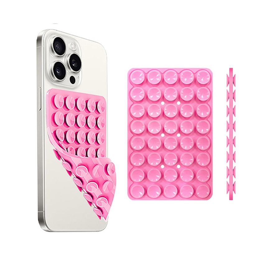 4Pack Silicone Suction Phone Holder Mat Multifunctional Suction Cup Wall Stand