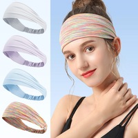 4Pcs Durable Headband Skin-Friendly Sports Yoga Fitness Stretch Sweatband Band