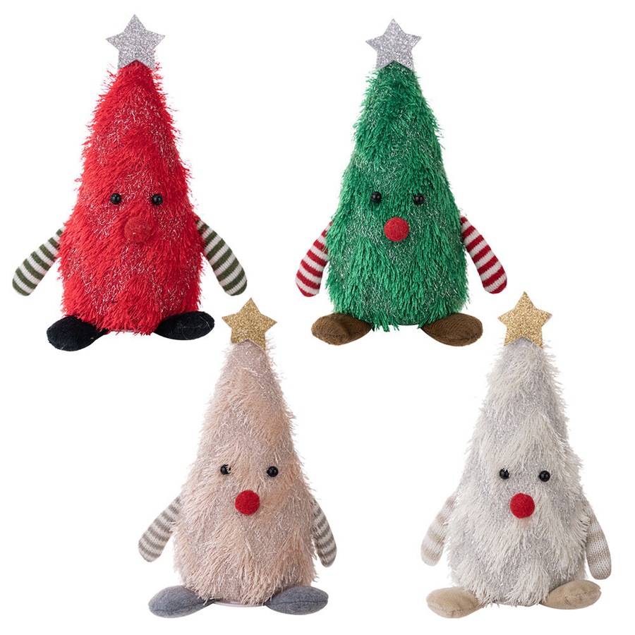 4PCS Gnome Christmas Decorations Light Up Christmas Gnomes Plush Doll Ornaments