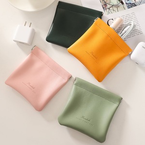 4Pcs Multifunctional Mini Cosmetic Bag Coin Bag Lipstick Data Cable Storage Bag