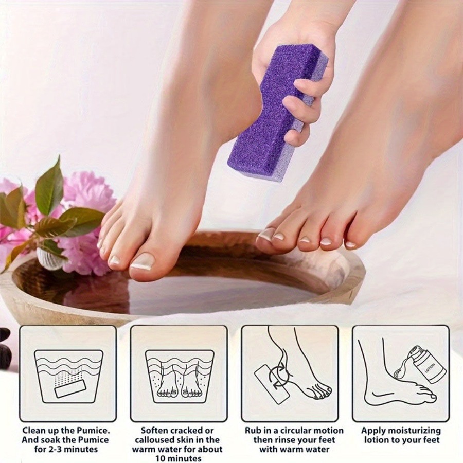 5 Pack Foot Pumice Stones Foot File Callus Dead Skin Remover Foot Heel Scrubber