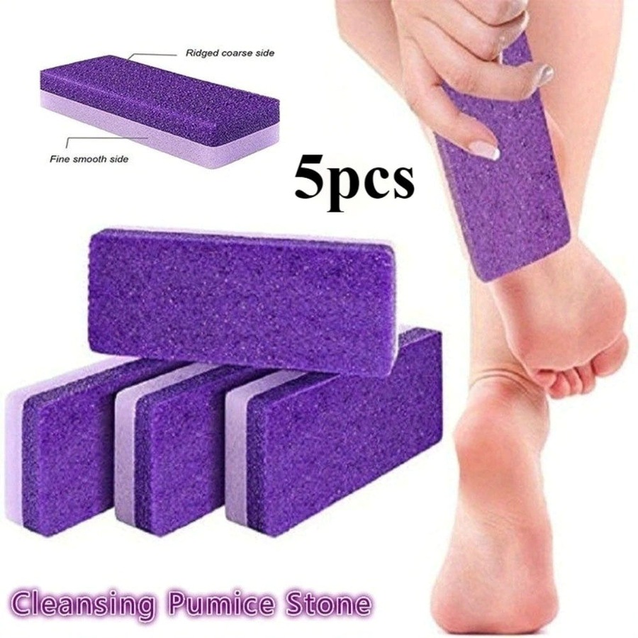 5 Pack Foot Pumice Stones Foot File Callus Dead Skin Remover Foot Heel Scrubber