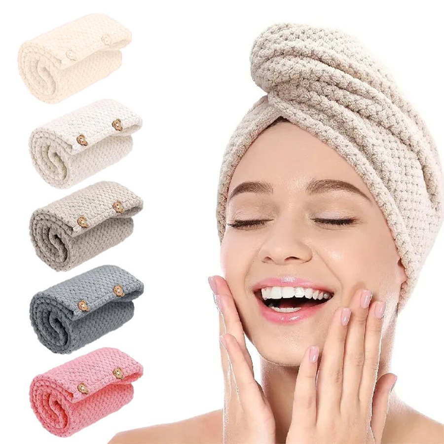 6 Pack Microfiber Hair Towel Wrap For Women Super Absorbent Quick Dry Hair Turban