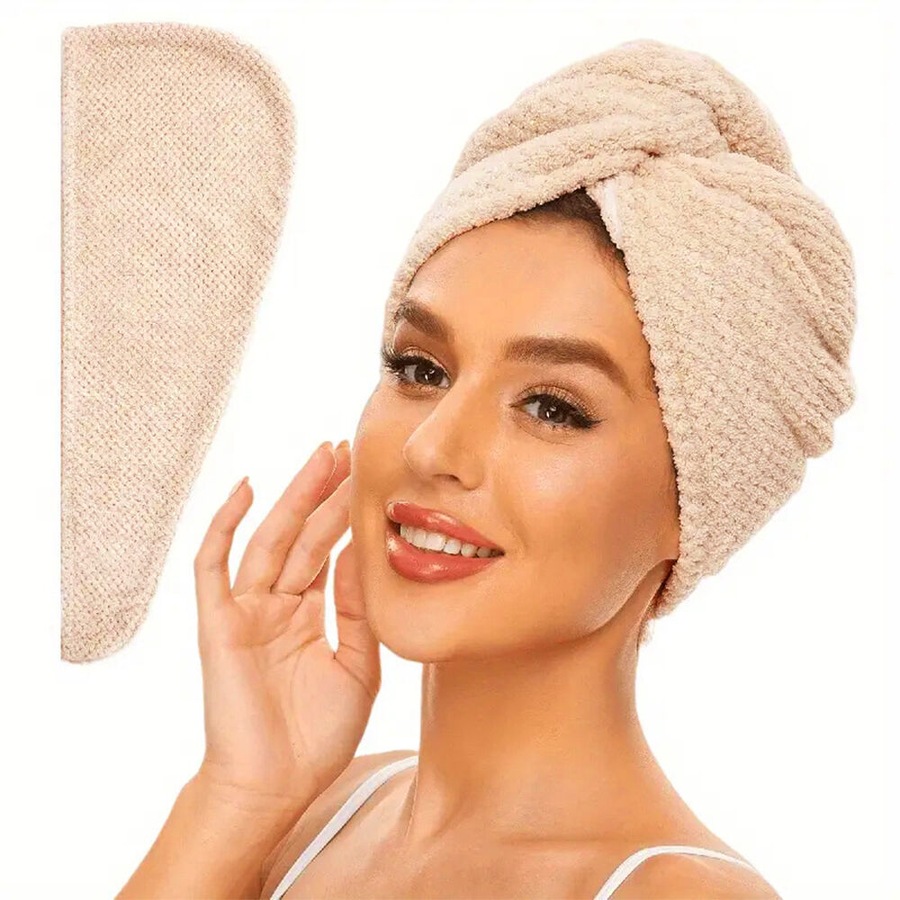 6 Pack Microfiber Hair Towel Wrap For Women Super Absorbent Quick Dry Hair Turban