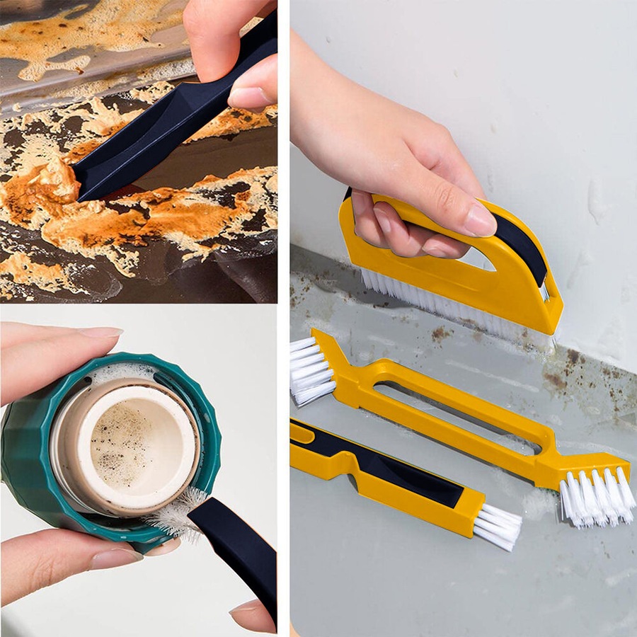 6 PCS Door Window Track Cleaning Brush Crevice Cleaner Groove Gap Cleaning Tools