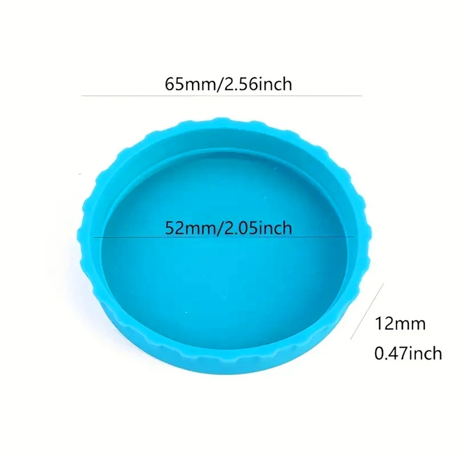 6 Pcs Silicone Soda Can Lids Covers Reusable Can Caps Topper Can Saver Stopper