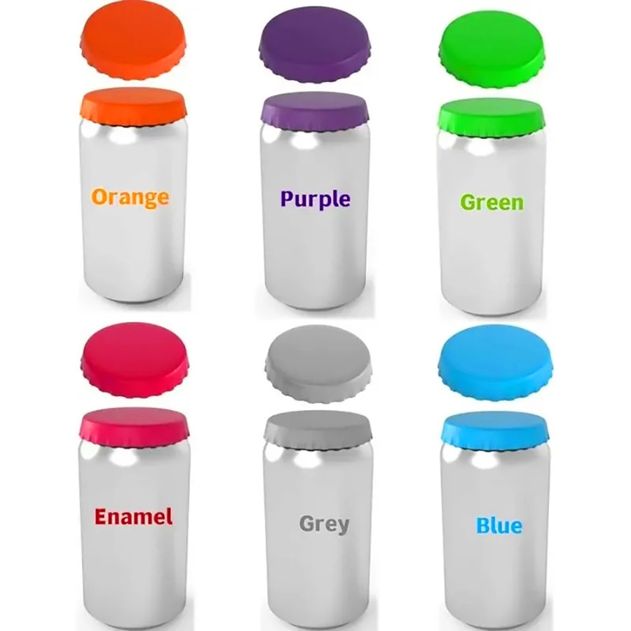 6 Pcs Silicone Soda Can Lids Covers Reusable Can Caps Topper Can Saver Stopper