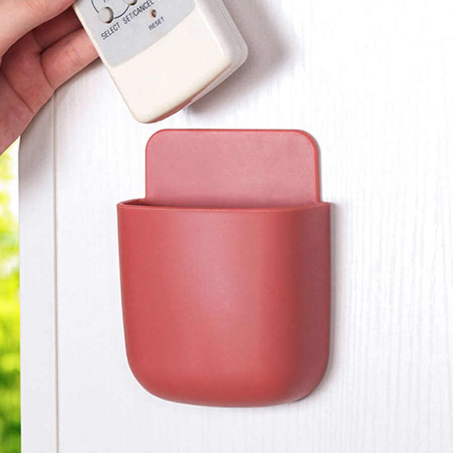 6pcs Wall Mounted Storage Box Remote Control Organizer Case