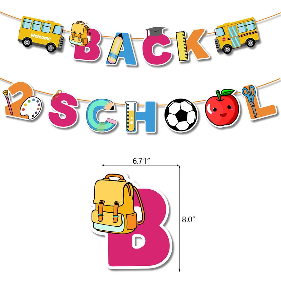 Back to School Decorations Back to School Banner Welcome Back to School Decor