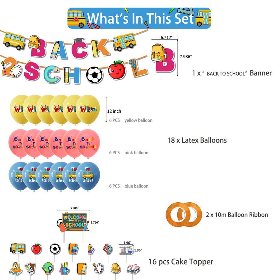 Back to School Decorations Back to School Banner Welcome Back to School Decor