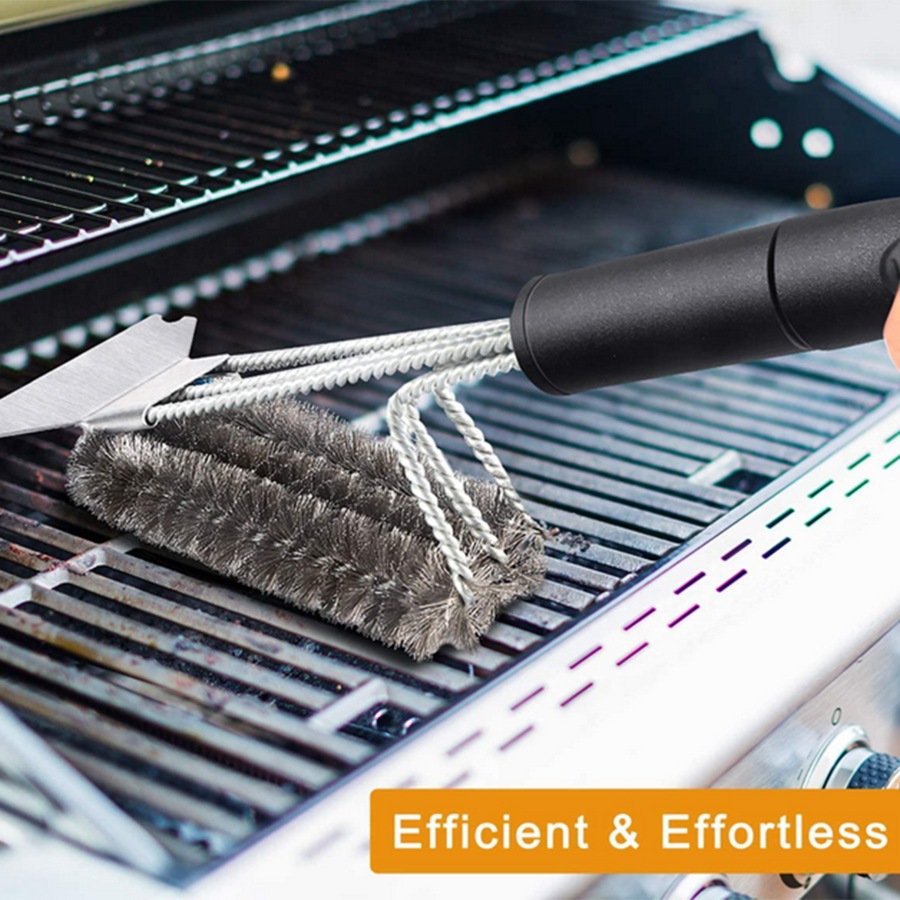 BBQ Cleaning Kit with Extra BBQ Wire Brush Head