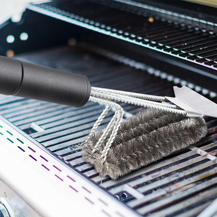BBQ Cleaning Kit with Extra BBQ Wire Brush Head