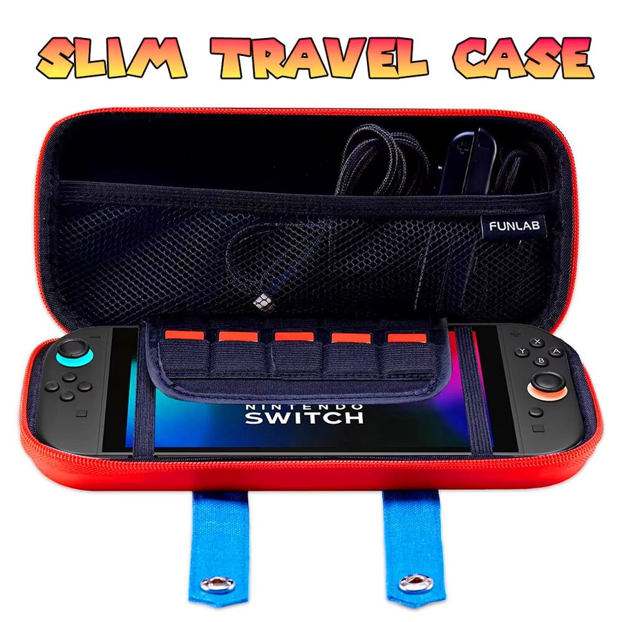 Eva Storage Nintendo Switch2 Carrying Case With 10 Game Holders For Mario
