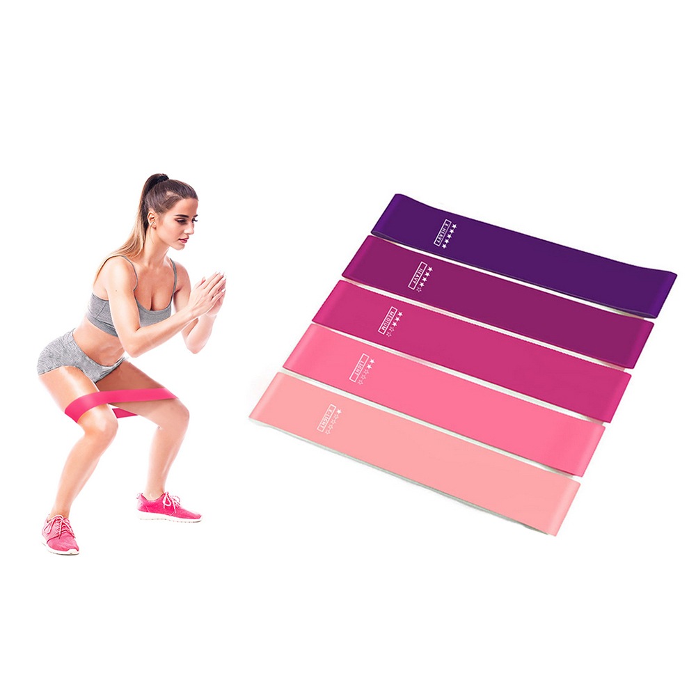 5pcs Fitness Resistance Rubber Bands set Australia