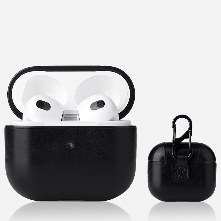 2Pcs Full Body Protection Shockproof Earphone Case with Keychain for Apple AirPods 3