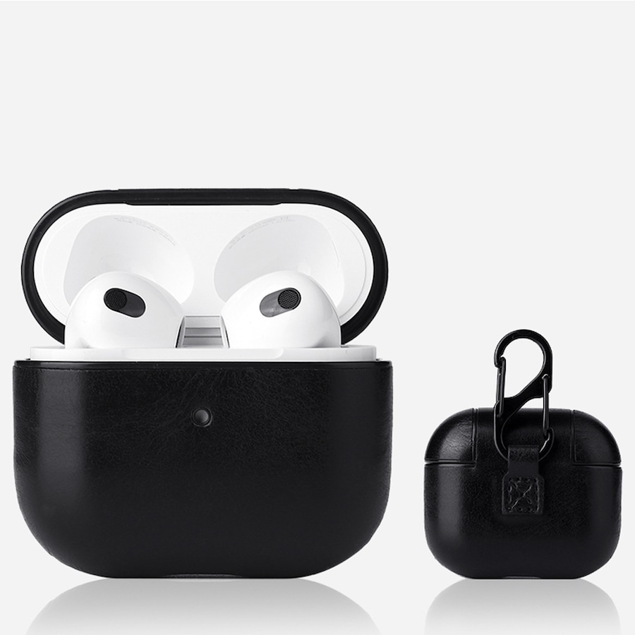 2Pcs Full Body Protection Shockproof Earphone Case with Keychain for Apple AirPods 3