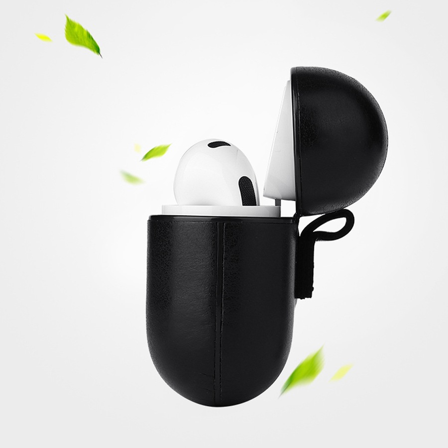 2Pcs Full Body Protection Shockproof Earphone Case with Keychain for Apple AirPods 3