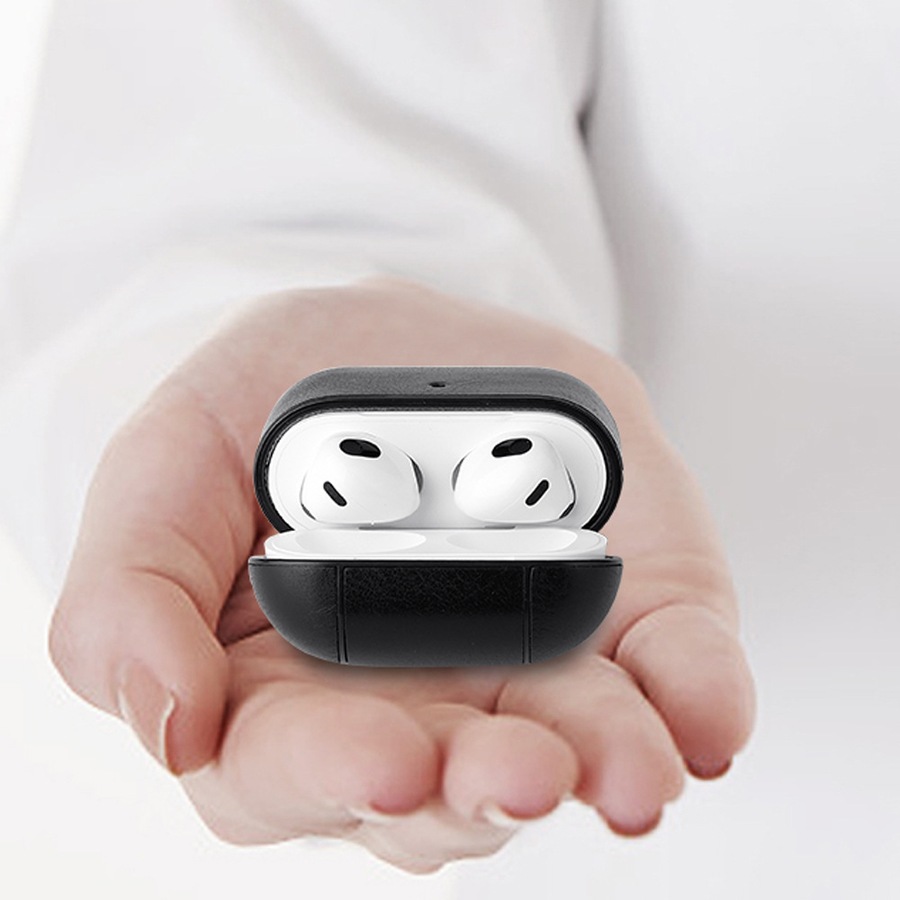 2Pcs Full Body Protection Shockproof Earphone Case with Keychain for Apple AirPods 3