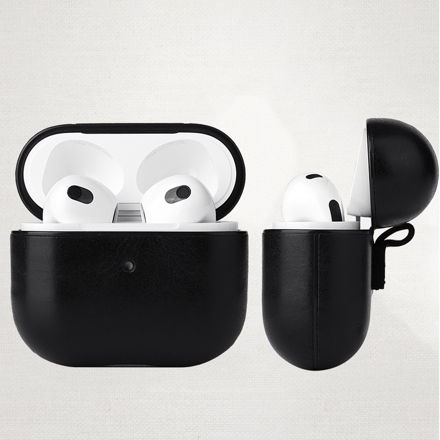 2Pcs Full Body Protection Shockproof Earphone Case with Keychain for Apple AirPods 3