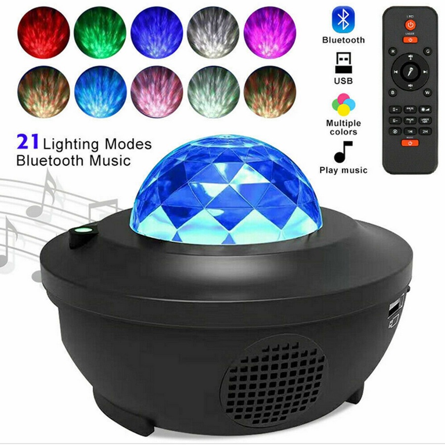 LED Galaxy Starry Night Light Projector Ocean Star Sky Party Room Lamp for boys and girls