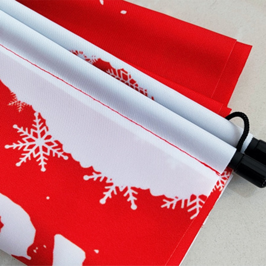 3 Pair Merry Christmas Decorations Banner Hanging Banners Xmas Hanging Decor-Red&Green