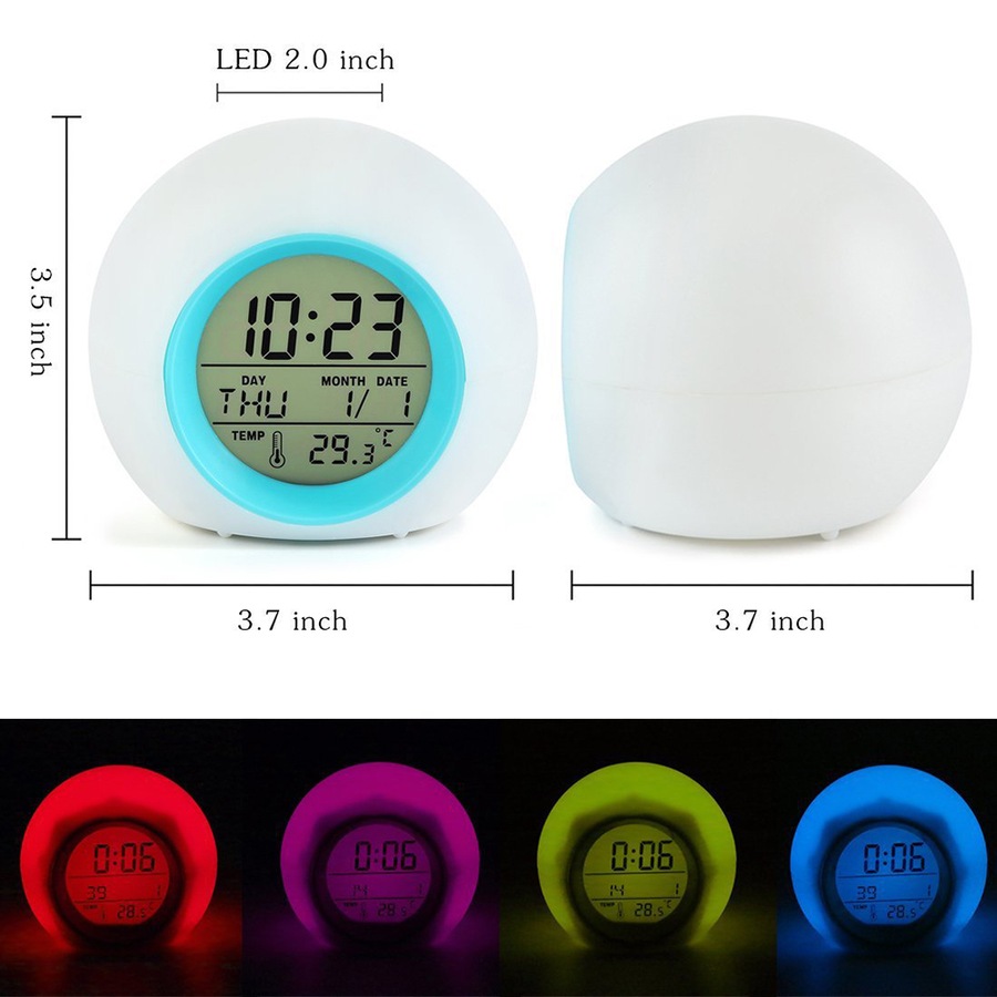 Buy Multi-function LED Digital Alarm Clock with music and Changing ...