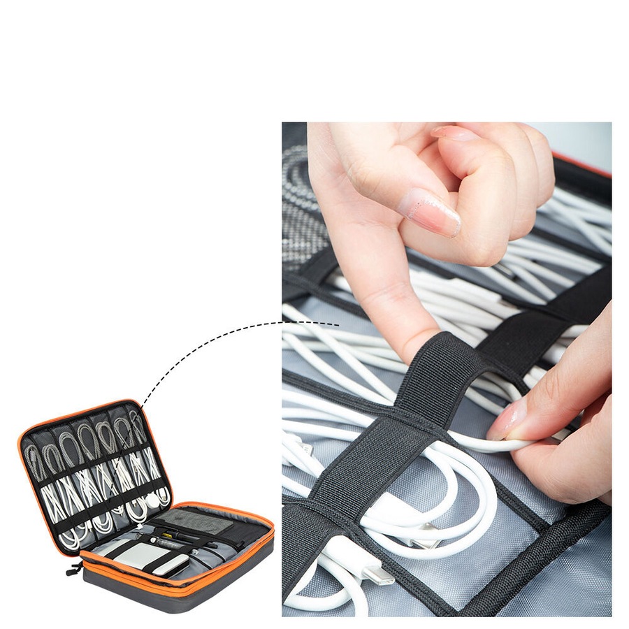 Multi Layer Electronic Accessories Organizer Storage Travel Cable Organizer