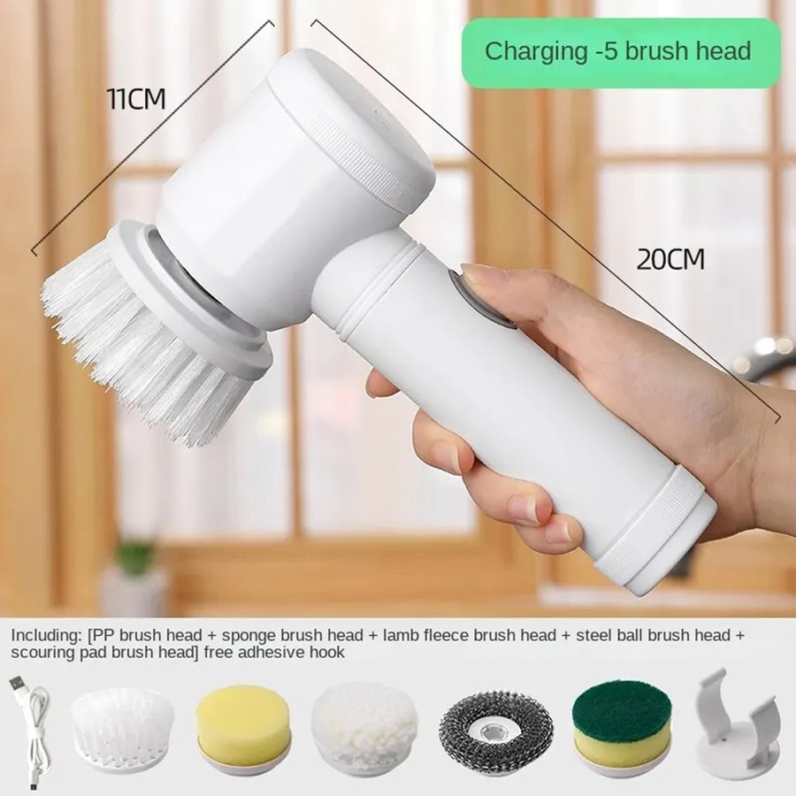 Multifunctional Electric Cleaning Brush Home Wireless Handheld Power Scrubber