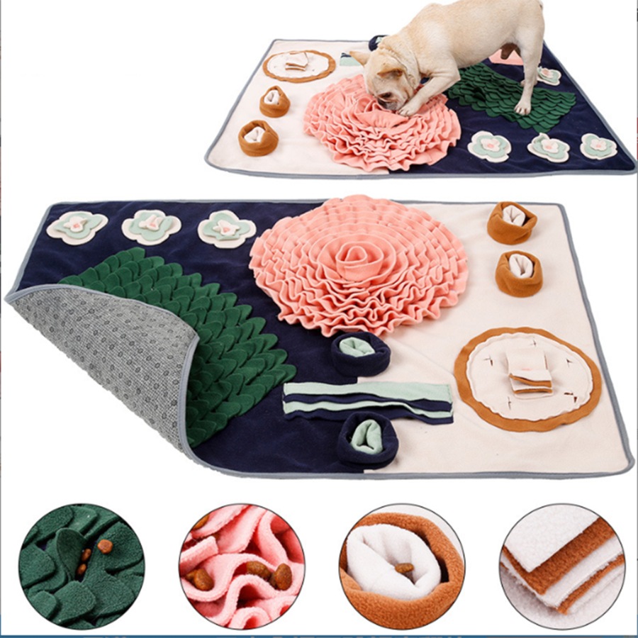 Pet Snuffle Mat for Dogs Interactive Feed Game Dog Treats Feeding Mat