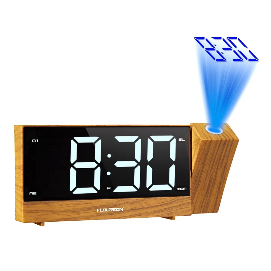Projection Radio Desk LED Digital Alarm Clock with Sleep Timer