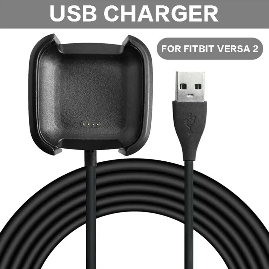 USB Charger Compatible with Fitbit Versa 2 Charging Cable For Fitbit Versa 2 Smartwatch