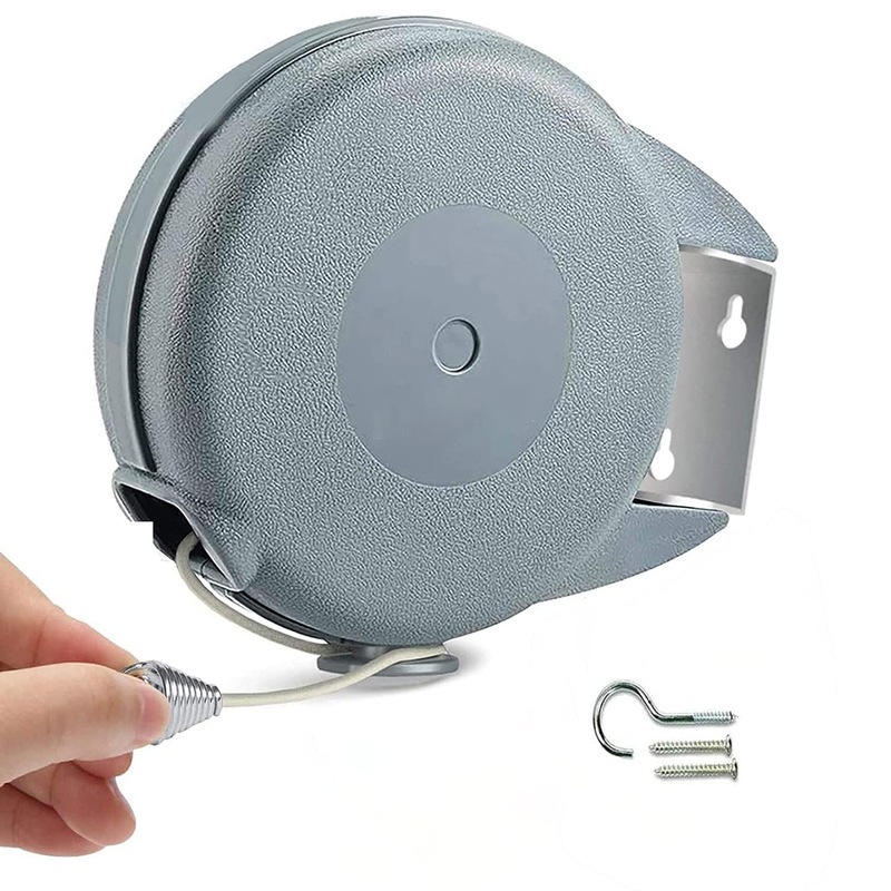 Buy Retractable Clothesline PVC Wall Mount Clothes Line Retractable