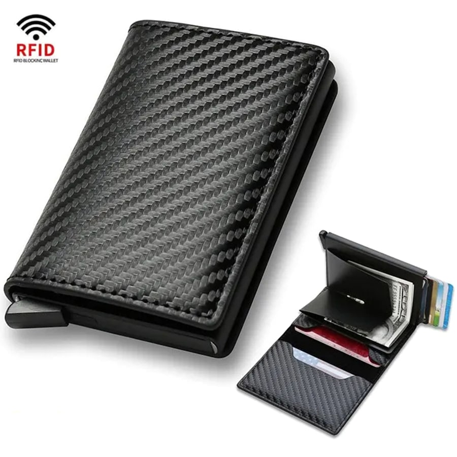 RFID Credit Card Holder Men Wallets Bank Cardholder Slim Thin Magic Mini Wallet