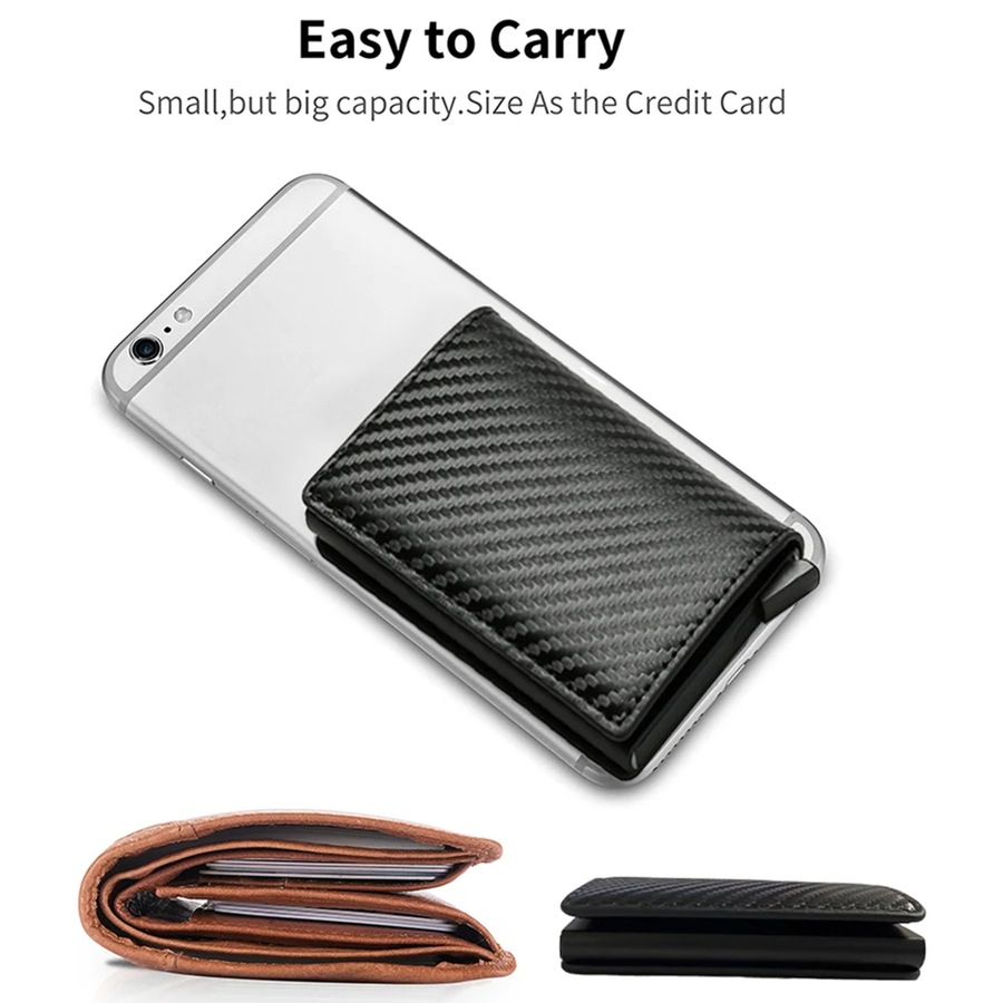 RFID Credit Card Holder Men Wallets Bank Cardholder Slim Thin Magic Mini Wallet