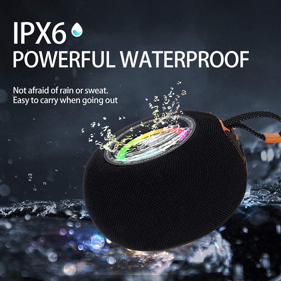 RGB Portable Bluetooth Wireless Speaker IPX6 Waterproof Music Bluetooth Speaker
